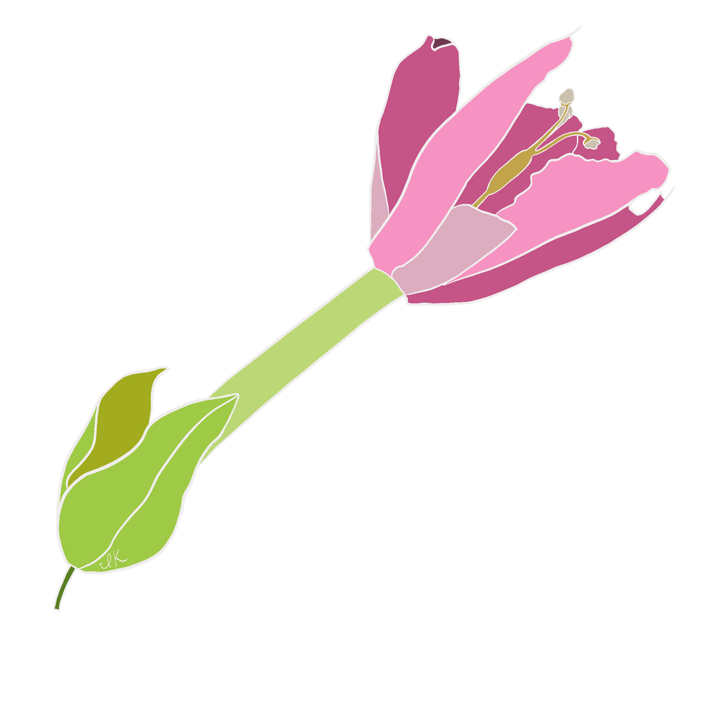 Passion Flower (3 small stickers)