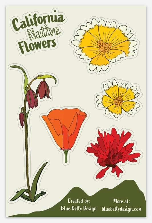 Native Flowers Sticker Sheet